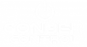 Logo Gonber Control color blanco